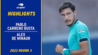 Pablo Carreno Busta vs. Alex de Minaur Highlights | 2022 US Open Round 3