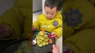 两个土豆拉满氛围感❗️圣诞树🎄土豆泥沙拉颜值味蕾一手抓 美食vlog 我的厨房日记 萌宝小吃货 圣诞美食 亲子