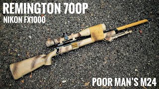 Remington 700 P .308 with Nikon FX 1000 Black | 1000 yard gun under $1000