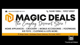 Magic Deals Kalanaur 9654010006 ਘਰੇਲੂ ਵਰਤੋਂ ਦਾ ਸਾਰਾ ਸਮਾਨ ਬਜ਼ਾਰ ਤੋ ਬਹੁਤ ਘੱਟ ਰੇਟ।