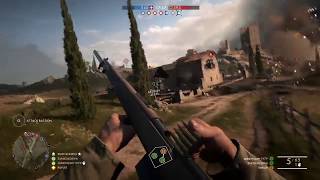 Battlefield 1 downing an airplane with a Mondragón rifle