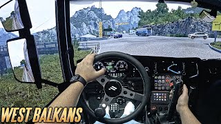 Through Montenegro's Majestic Mountainscapes in ETS2 | Fanatec CSL DD