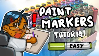 How to use paint markers tutorial !π