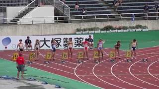 2017 山形インターハイ陸上 女子 100m 予選8組