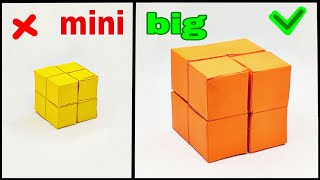 DIY - Big Paper Infinity CUBE // How to make Cube Transformer