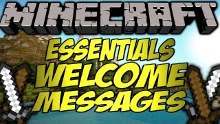 Minecraft Bukkit Plugin - Setting the essentials welcome message!