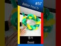 technique 57 요술풍선 3가닥을 한쪽으로 휘어지게 땋기 braid how to curving braid with 3 balloons