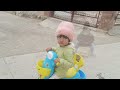 kids play funny racing game on village road and street kids play with toys kids play game