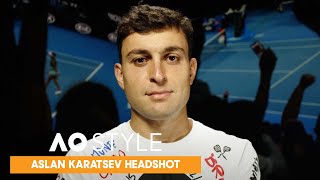 Aslan Karatsev Headshot | Australian Open 2022 | AO Style