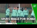 SPIRITS HIGH in Tottenham training ahead of ROMA clash