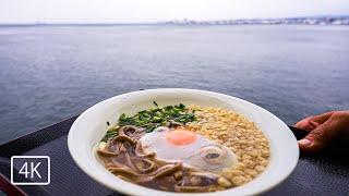 【海上のうどん・そば「やぶ金」】40 years on the sea! Udon and soba \