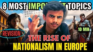 The Rise of Nationalism in europe class 10 revision in 10 Min. Class 10 History chapter 1 revision.