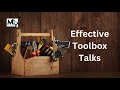 Top Tips for Conducting Effective Toolbox Talks #toolboxorganization #toolboxtalks