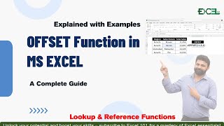 Basic Concept of OFFSET Function in Excel | Explain in simple steps | Dynamic Range Calculations |