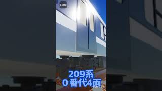 新島間電鉄 209系0番代4両編成 #ロブロックス鉄道 #電車 #新島間電鉄 #ロブロックス