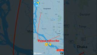 Dhaka to tangail #map #foryou #shortvideo #phonkbr