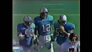 NFL 1980 10-12-80 Houston Oilers vs Kansas City Chiefs