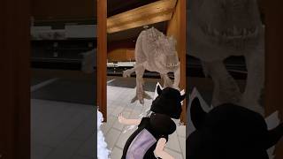 Dinosaur in the Bathroom 🤣 #vrchat #virtualrealitygames #wipemedown #comedy