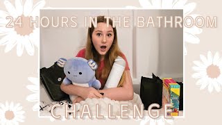 24 HOURS in the BATHROOM Challenge! | Simply Kaisley