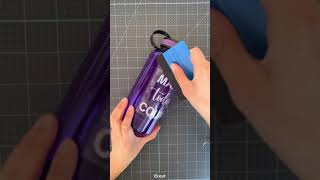 Custom Water Bottle Using Kassa Holographic Vinyl