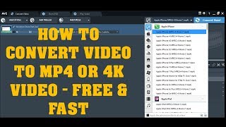 How to Convert Video to mp4 or How to change Video file to mp4 HD 1080p or 4K Video