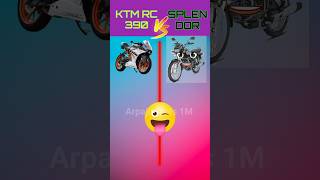 KTM RC 390 vs Splendor #shorts#viralshorts #ytshorts #comparison