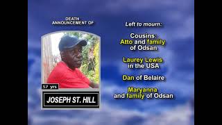 Joseph St. Hill ~ Long Obituary