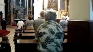 Mass at a church in Slovakia