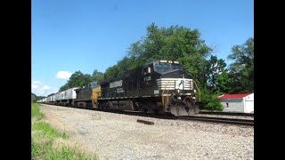 NS and CSX Piggyback Train on BNSF