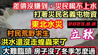 東北水災沖走不少房子農民只能荒野求生，馬上就要冬天了房子重建也來不及，禍不單行蝗災爆發讓人怎麼活，洪水所到之處玉石俱焚，一片狼藉#基建維護壓力大#幾乎沒有排水系統#暴雨2023#航海時代#哈爾濱#吉林