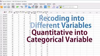 SPSS - Recoding Age into Categories and Creating Frequency Charts - Recoding into different variable