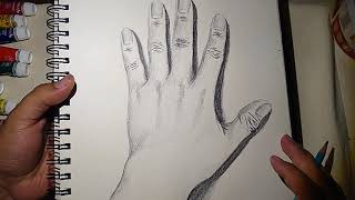 Cómo dibujar una MANO desde CERO realista de manera FACIL!y rapida--- How to draw hand VERY EASY!!!