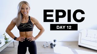 Day 12 of EPIC | Shoulder Workout with Dumbbells