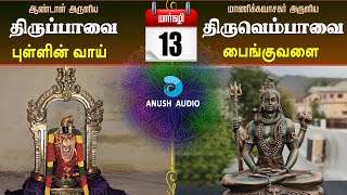 திருப்பாவை \u0026 திருவெம்பாவை | மார்கழி 13 | Pullin Vaai \u0026 Painguvalai - Margazhi 13 | Anush Audio