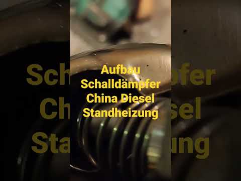 Aufbau Schalldämpfer China Diesel Standheizung - YouTube