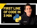Write Your First Line of Code in 3min - Intro to Python