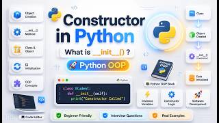 🐍🚀 What is Constructor in Python? | Python Constructors Explained with Examples | OOP Concepts