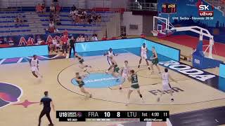 Mantas Laurencikas Lithuania 2023 U18 A Europe Highlights