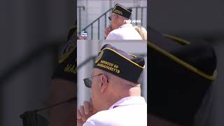 HUNDREDS gather to honor WWII veteran with no known family #foxnews #news #shorts #military #ww2