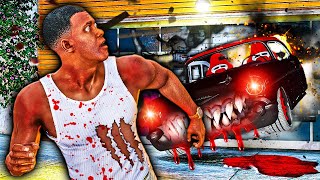 Franklin ATTACKED by CURSED Killer Car in GTA 5! BYE BYE!