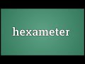 hexameter meaning