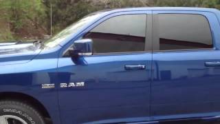 2010 RAM with window tint, hood scoop, tailgate light bar,