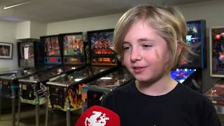 Arvid, 10, världsbäst på flipperspel