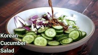 Korean Cucumber Salad, Spicy Cucumber Side Dish, Cucumber Salad