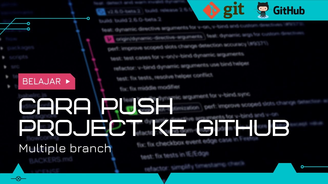 Cara Push Project Ke Github Dengan Multiple Branch - YouTube