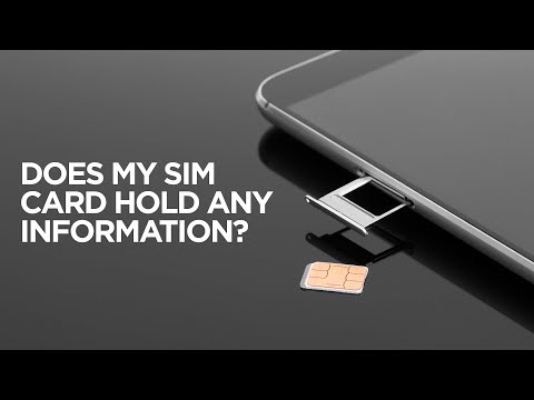 Is any personal information stored on a SIM card?