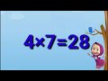 learn multiplication table of 4 maths table table of 4 4 ka pahara