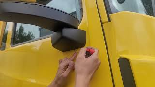 타타대우 구쎈 사이드미러 하단 커버 탈거방법 / How to remove the bottom cover of Tata Daewoo Kuxen side mirror