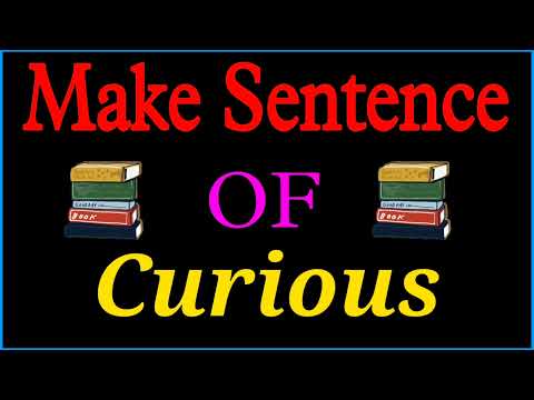How do you use the word curious in a sentence?