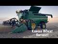 Kansas Wheat Harvest | Dad gets Stuck